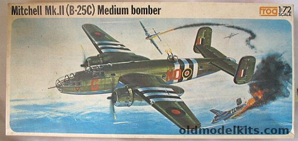 Frog 1/72 Mitchell Mk.II (B-25C) Medium Bomber - RAF 180 Sq / (Dutch) 320 Sq RAF, F159 plastic model kit